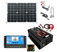Solar Kit - Compact Renewable Setup, Eco-Friendly Solution | - Battery Backup System, Inverter Charger Combo Package, Solar Energy System Farm Mobile Solarr Systtem for RV Travel