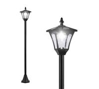 Solar Lamp Led Post Light 5 Height Adjustments, Uv Resistant, Ground Spike & Bolt Mount, For Garden, Patio, Lawn, Pathway, Outdoor