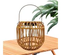 Solar Lantern - Artificial Rattan Decorations Waterproof and Decorative | Solar Lantern for Patio - for Camping, Patio, Outdoor, Yard, Porch, Wall, Path, Garden and