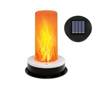 Solar Lantern Bulb, Solar Light Replacement Top, DIY Flickering Flame Light Bulbs Outdoor Waterproof for Garden Lantern, Porch, Patio, Balcony 3.35×5 Inch