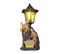 Solar Lantern,Jesus Solar Power Lanterns for Outside | Ambient Lighting Nativity Scene Statue, Garden Decor Yard Lights for Outside Christmas Decorations