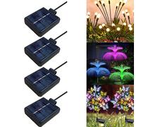 Solar Lantern Light Replacement Top ,LED Solar Panel Lantern Lid Lights Replacement Part for Outdoor Flower DIY Solar Flower Lights Garden Patio Decor (Square 4 PCS)