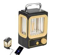 Solar Lantern, Outdoor Decorative Lanterns, Handheld Camping Bank Lantern - Rechargeable Wireless Garden Lamp, LED Light, Outdoor Lamp For Outdoor Patio