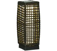 Solar Lantern Outdoor Rattan LED Garden Light Auto On Off Patio Hanging Lamp
