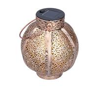 Solar Lantern Waterproof Retro for Outdoor Landscape - Solar Energy, Easy to Use, Durable and Waterproof, Hanging Light, Unique Lantern Shape with Iron Material, 17cm Size,