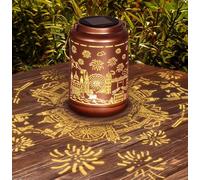 Solar Lanterns for Outside Outdoor Garden Solar Powered Lights Ornaments Lantern Lamps Waterproof Birthday Garden Gifts for Women Mum Balcony Pathway (London)