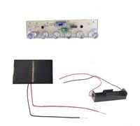 Solar LED 6 LED Twilight Sensor DIY Solar Light 1.2 V Plastic Weatherproof Garden Lamp Component 6 LED Automatic On/Off Solar PCBA Kit 35 g Lightweight for Fence Lights DIY Solar Light Bright 6 LED
