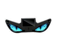 Solar LED Devil Eye Dynamic Car Light, Solar Devil Eyes Warning Light for Windshield with Magnetic Installation, Dynamic Breathing Eye LED Warning Glow-Unit for Cars SUVs Trucks Blue