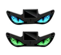 Solar LED Devil Eye Dynamic Car Light, Solar Devil Eyes Warning Light for Windshield with Magnetic Installation, Dynamic Breathing Eye LED Warning Glow-Unit for Cars SUVs Trucks Blue Green