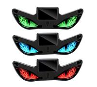 Solar LED Devil Eye Dynamic Car Light, Solar Devil Eyes Warning Light for Windshield with Magnetic Installation, Dynamic Breathing Eye LED Warning Glow-Unit for Cars SUVs Trucks Red & Blue & Green