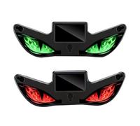 Solar LED Devil Eye Dynamic Car Light, Solar Devil Eyes Warning Light for Windshield with Magnetic Installation, Dynamic Breathing Eye LED Warning Glow-Unit for Cars SUVs Trucks Red Green