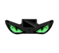 Solar LED Devil Eye Dynamic Car Light, Solar Devil Eyes Warning Light for Windshield with Magnetic Installation, Dynamic Breathing Eye LED Warning Glow-Unit for Cars SUVs Trucks Green