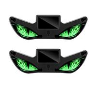 Solar LED Devil Eye Dynamic Car Light, Solar Devil Eyes Warning Light for Windshield with Magnetic Installation, Dynamic Breathing Eye LED Warning Glow-Unit for Cars SUVs Trucks Green 2