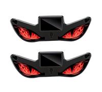 Solar LED Devil Eye Dynamic Car Light, Solar Devil Eyes Warning Light for Windshield with Magnetic Installation, Dynamic Breathing Eye LED Warning Glow-Unit for Cars SUVs Trucks Red 2