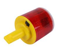 Solar LED Emergency Flash Light Alarm Lamp Traffic Road Boat Red Light, Long Lifespan, Performance with Three Light Warning, Visible Range 500 1000m for Road Boat
