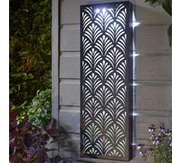 Solar LED Garden Decoration Light Up Panel Outdoor Lighting Wall Art 70cm Large