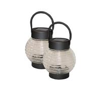 Solar LED Garden Lanterns Outdoor Lighting Hanging Lamps Large Automatic Timer
