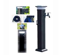 Solar LED Garden Light Outdoor Faucet Frost-Free Water Spigot Hydrant Standalone Hose Bib for Garden Decoration and Safety