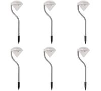 Solar LED Garden Lights 6 pcs 9x7.8x29.5 cm
