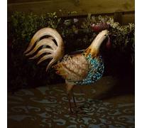 Silhouette Cockerel Light Garden Sculpture (Solar) By Smart Garden