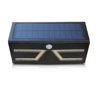 Solar LED Panel Motion Sensor Wall Mount Light Lamp IP65 Adjustable Brightness