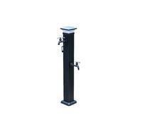 Solar LED Light Garden Water Column, Freestanding Hose Stand with Lock Fauce, for Irrigation and Wa, Exterior Patio Backyard and Lawn, Anti-Freeze Crack(6 * 6 * 61cm/2.3 * 2.3*)
