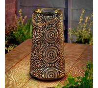 Solar LED Light Moroccan Lantern Large Hanging Outdoor Garden Lamp Decor 29cm