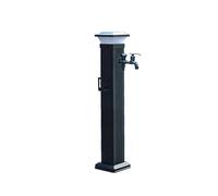 Solar Led Light Outdoor Faucet Freeze Proof Water Spigot with Floor Mount Tap for Garden,One Color-60.5x16cm/24x6in (One Color 79x16cm/31x6in)