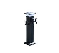 Solar Led Light Outdoor Faucet with Floor Mount Tap Garden Freeze Proof Water Spigot 31X6In,One Color-60.5x16cm/24x6in (One Color 60.5x16cm/24x6in)