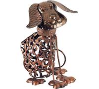 Solar LED Ornamental Metal Dog Use in Garden, Lawn, Paths, Flower Beds, Borders for Decoration & Atmosphere IP44