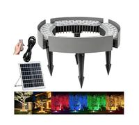 Solar LED Palm Ring Tree Lights Outdoor Waterproof Landscape Uplighting