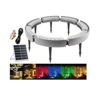 Solar LED Palm Ring Tree Lights Outdoor Waterproof Landscape Uplighting