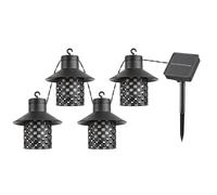 Solar LED String Lights Fairy Lamp 4.8m 4-Light Warm White Outdoor Ambient Decor