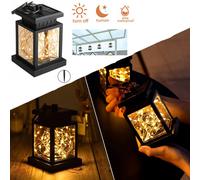 Solar LED String Lights Outdoor Garden Hanging Lantern Lamps With Hook