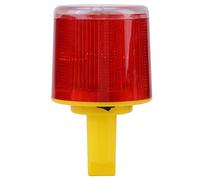 Solar LED Warning Light Super Bright Warning Lamp Flashing Strobe Light Waterproof Road Construction Barricade Traffic Red Emergency Safety Light