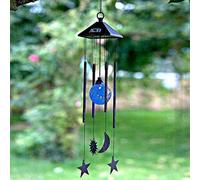 Smart Solar Sun, Moon And Stars Windchime And Light