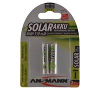 Solar Light Battery AAA | Rechargeable | 550 mAh | Orignal Ansmann |(1 x 2-Pack)