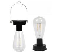 Solar Light Bulb, 2 Pcs Outdoor Garden Hanging Light Bulbs, Solar Light Replacement Top 8cm with Light Bulbs, Solar Lantern Accessories Tools, Waterproof, Replacement Solar Panels for Garden Lights