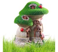 Solar Light Fairy House, Solar Fairy House, Resin Cottage Resin Statue | Porch Decoration, Outdoor Garden Yard Decoration, Add A Warm Glow To Your Garden At Night And Set