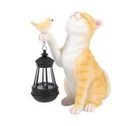 Solar Light for Outdoor Cat Statues, Solar Cat Garden Figure Lights Sweet Cat Garden | Harz Waterproof Cat Statues for The, Light Figures