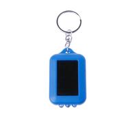 Solar Light Keychain LED Key Holder LED Key Ring Torch Texture Ideal for Backpacking and Traveling Essential Flashlight