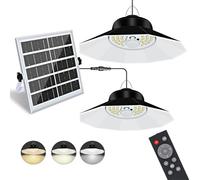 Solar Light Outdoor Indoor With 3 Color 4 Brightness Modes Work Day And Night Powered Pendant Lights 1Pcs(Single head)