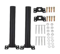 Solar Light Pole Mount Wall Mounted Solar Lighting Mounting Bracket Extension Pole Kit Alloy Steel Adjustable Angle for Outdoor Solar Street Lights Fixtures Antennas Barn Lights