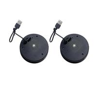 Solar Light Replacement Lid Lantern Insert 10.5cm LED Cap 2 Pack | These waterproof replacement lids automatically illuminate your outdoor lanterns from dusk to dawn without manual effort.