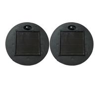 Solar Light Replacement Top 2 Pcs 3.35 Inch Round White LED DIY for Solar Lantern