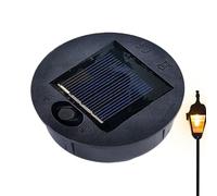 Solar Light Replacement Top | 7/10cm Round Light Part | Replacement Solar Panels for Garden Lights | LED Panel Lamp Battery Box for Outdoor Hanging Lanterns Patio Decoration