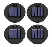 Solar Light Replacement Top 7cm for Outside Lanterns, 1.2V 600mAh, IP44 Waterproof with Warm Light, LED Solar Replacement Top Unit for Outside Garden Lantern Lamp, 4PCS