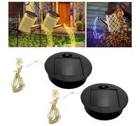 Solar Light Replacement Top for Watering Can, 2.75 inch Round Solar Panel Waterproof Replacement Tops, Solar Watering Can String Lights Replacement Top Parts for Lantern Garden Patio DIY Lamp Decor
