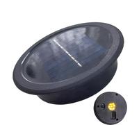 Solar Light Replacement Top, Solar Lantern Replacement Lid 11cm Waterproof Round Cover, LED Panel Replacements Part for Outdoor Garden Pathway Yard