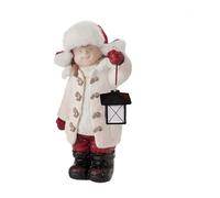 Solar Light Resin Gnome Outdoor Garden Decoration White Miniature Statue